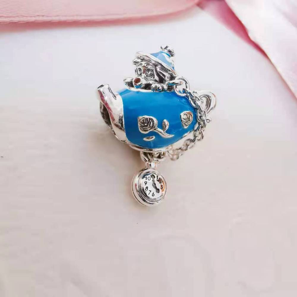 Silver Pandora  Alice in Wonderland, Unbirthday Party Teapot Charm