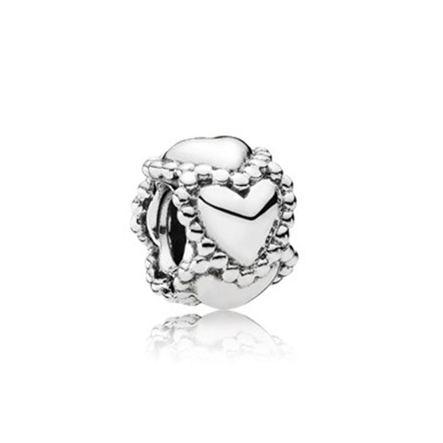 Pandora Sterling Silver Everlasting Love Charm Bead Hearts