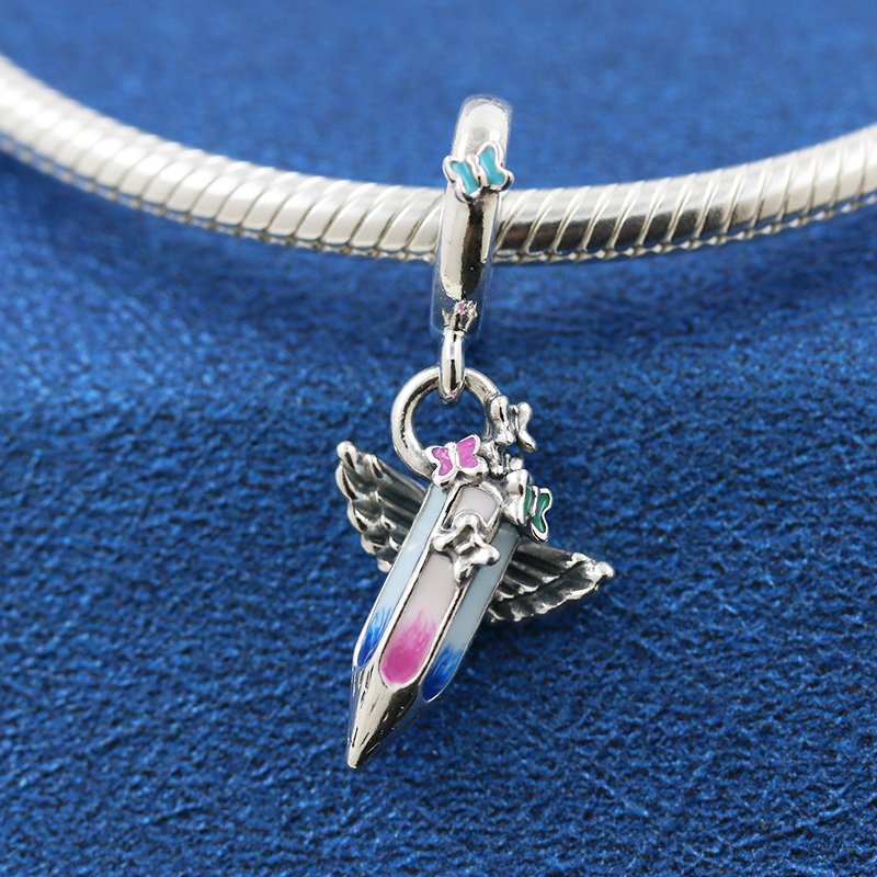 Pandora  Dreams Of The Future Crayon Dangle Charm Gift Bag ALE S925