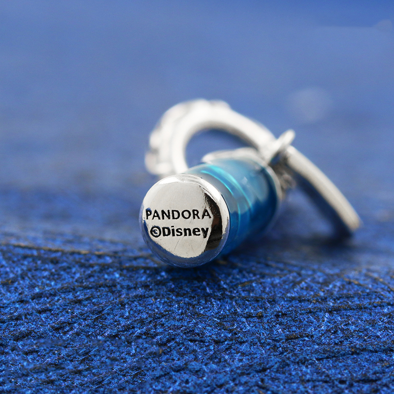 2021  Silver Pandora  Alice in Wonderland Drink Me Dangle Charm