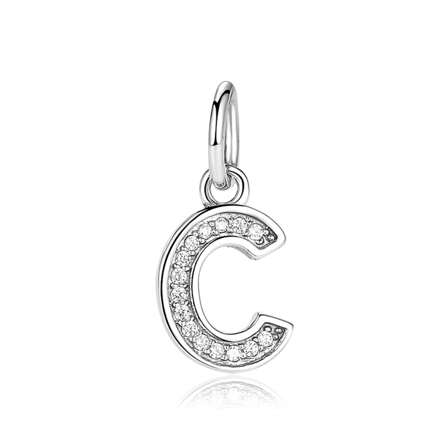 Pandora Sterling Silver Letter C Initial Dangle Charm