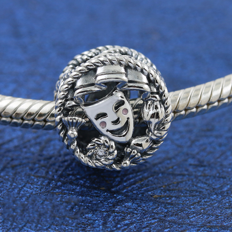 Pandora Comedy & Tragedy Drama Masks Charm