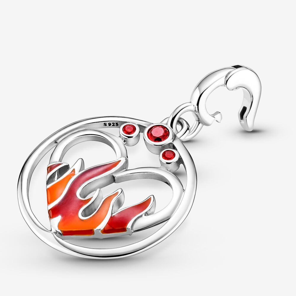 S925 Pandora ME Fire Inside Medallion Charm gift POUCH