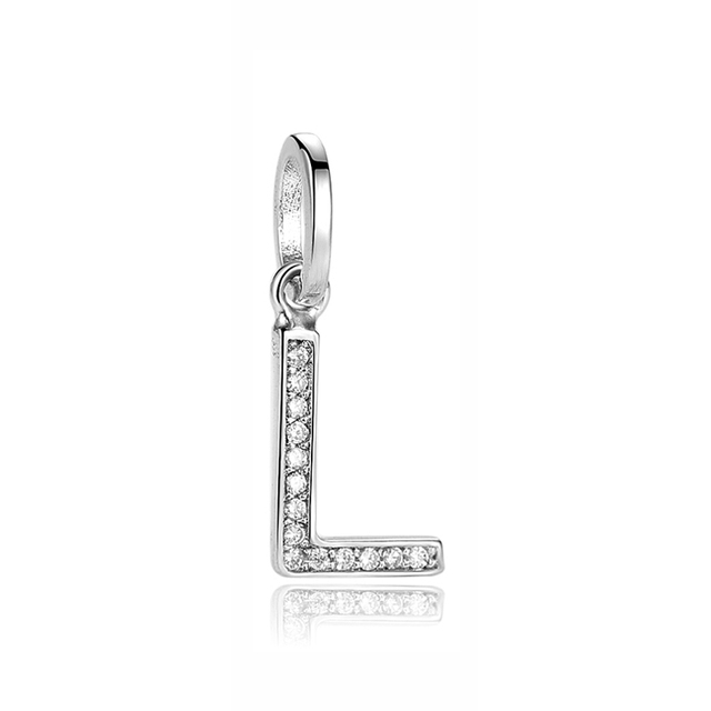 Pandora Sterling Silver Letter L Initial Dangle Charm