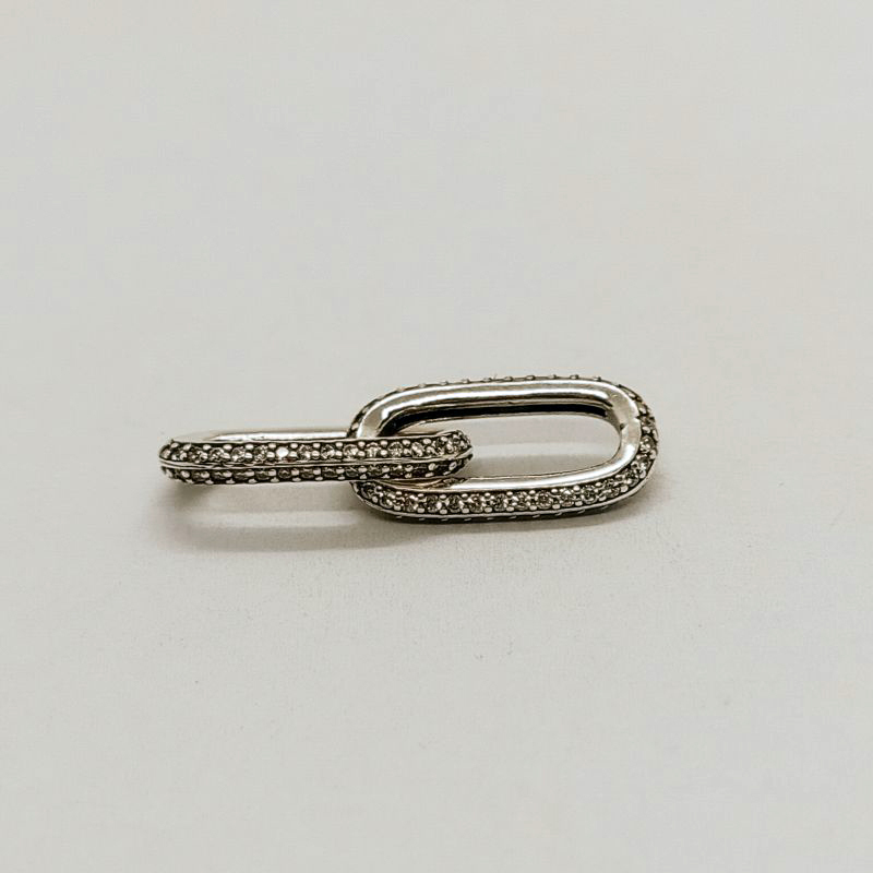 Pandora ME Styling Pavé Double Link white stone