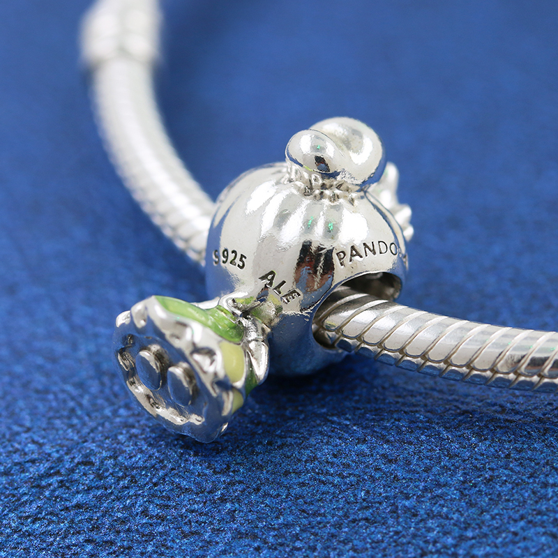 Pandora  Princess Tiana And The Frog Silver Bead Charm