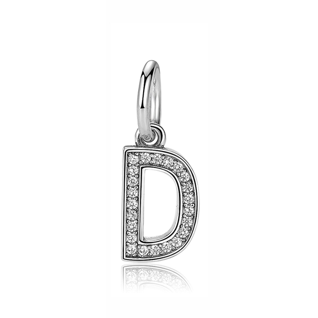 Pandora Sterling Silver Letter D Initial Dangle Charm