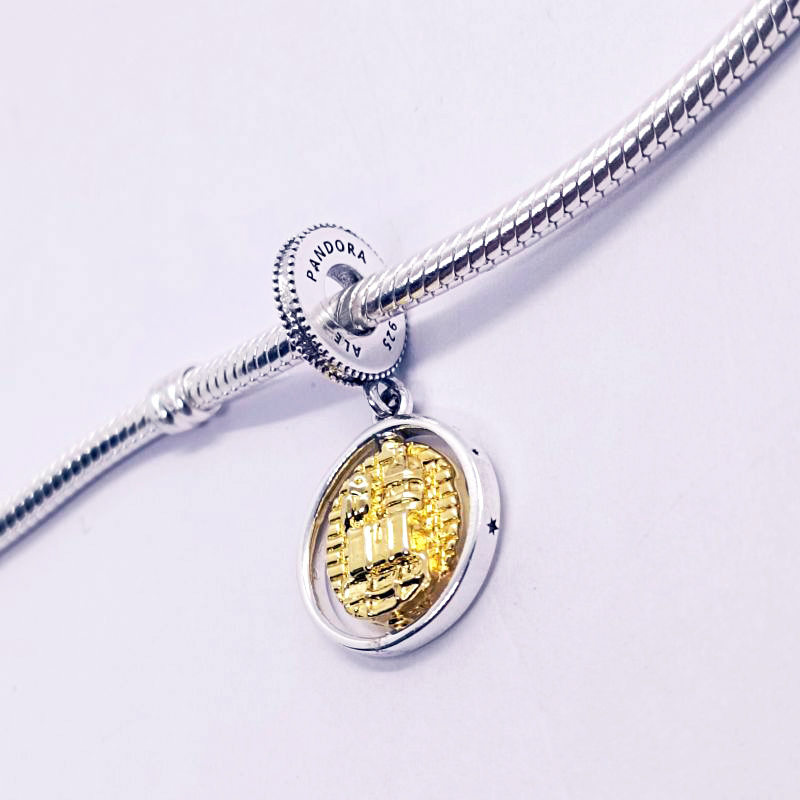 Pandora Harry Potter Hedwig Spinning Dangle Charm Gift Bag ALE S925