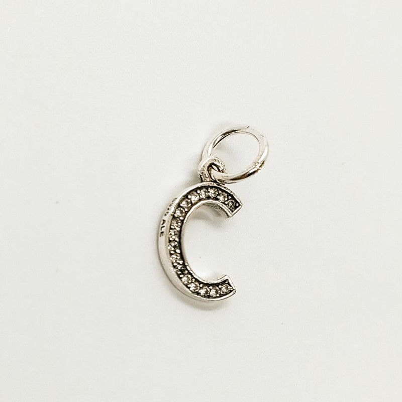 Pandora Sterling Silver Letter C Initial Dangle Charm