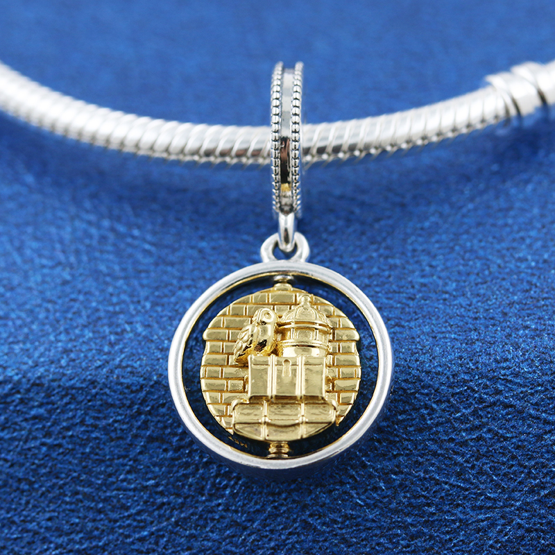 Pandora Harry Potter Hedwig Spinning Dangle Charm Gift Bag ALE S925