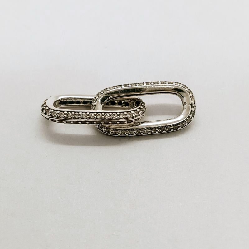 Pandora ME Styling Pavé Double Link white stone