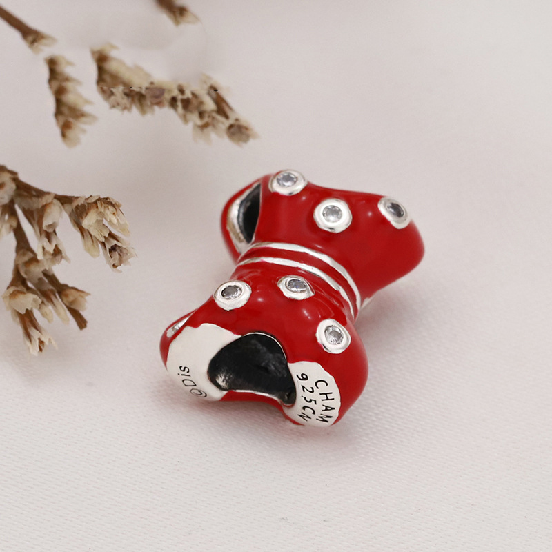 Pandora, , Minnie Mouse Pave Red Bow Charm
