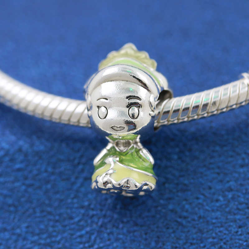Pandora  Princess Tiana And The Frog Silver Bead Charm
