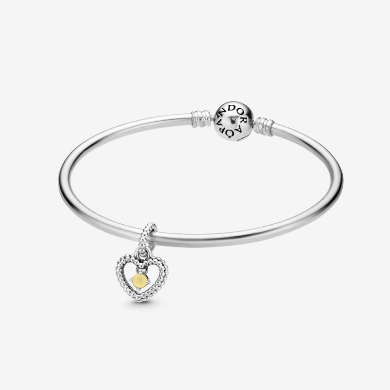 November Birthstone Bangle Gift Set Gift bag ALE925