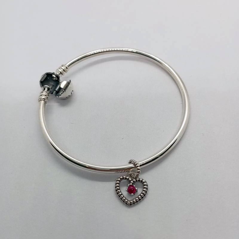 pandora January Birthstone Bangle Gift Set Gift bag ALE S925