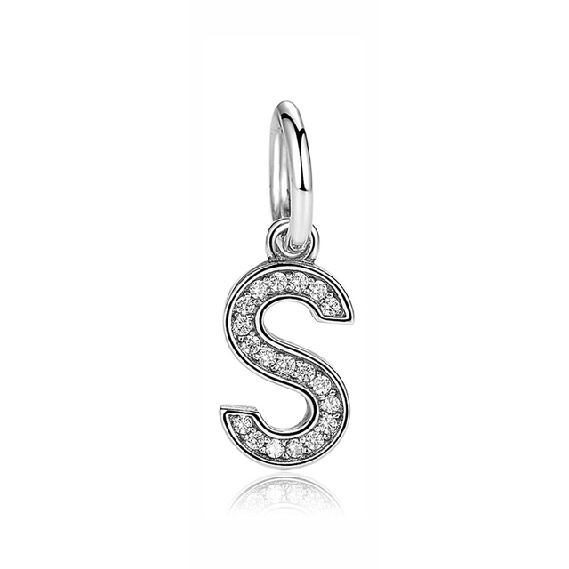 Pandora Sterling Silver Letter S Initial Dangle Charm