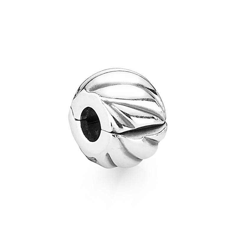Pandora Feathered Sterling Silver Charm Clip