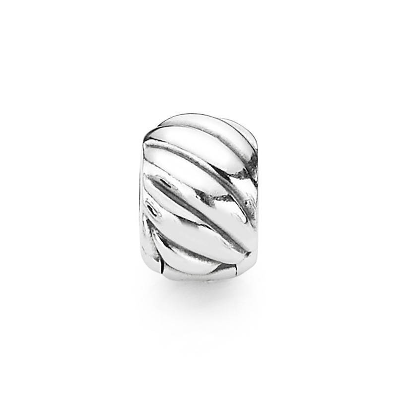Pandora Feathered Sterling Silver Charm Clip