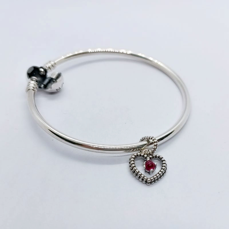 pandora January Birthstone Bangle Gift Set Gift bag ALE S925