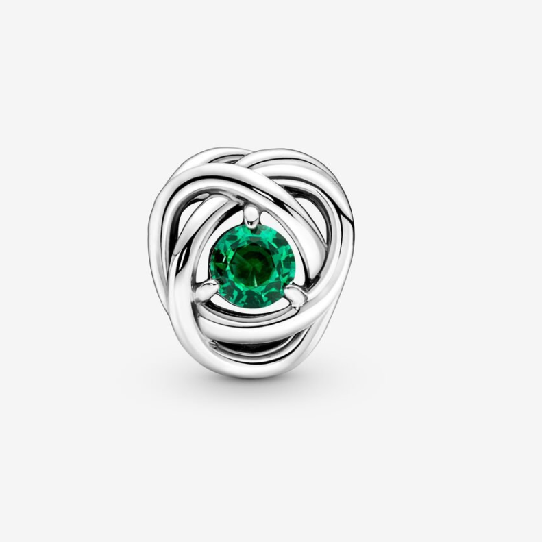Pandora May Birthstone Eternity Circle Charm S925 ALE   Gift bag