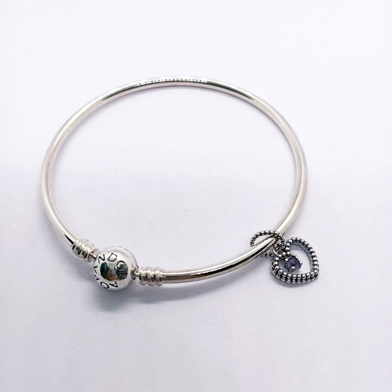 February Birthstone Bangle Gift Set Gift bag ALE S925