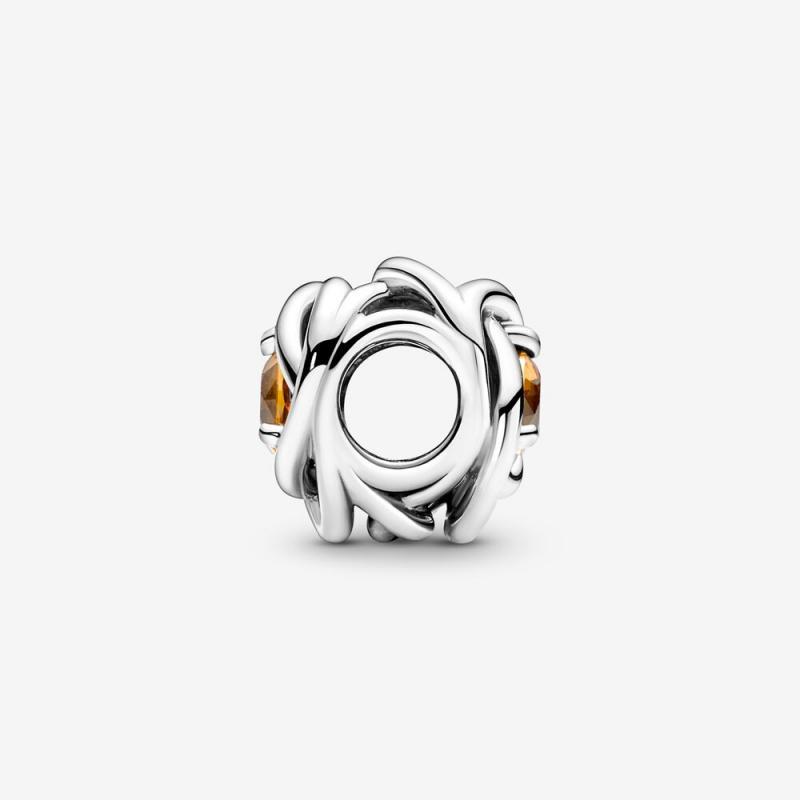 Pandora November Birthstone Eternity Circle Charm S925 ALE   Gift bag