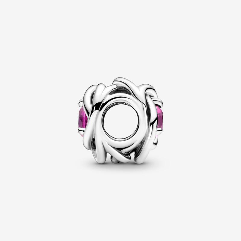 Pandora October Birthstone Eternity Circle Charm S925 ALE   Gift bag