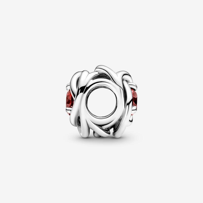 Pandora July Birthstone Eternity Circle Charm S925 ALE   Gift bag