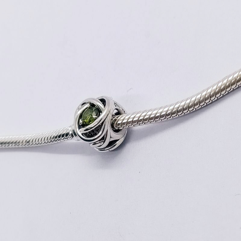 Pandora August Birthstone Eternity Circle Charm S925 ALE   Gift bag