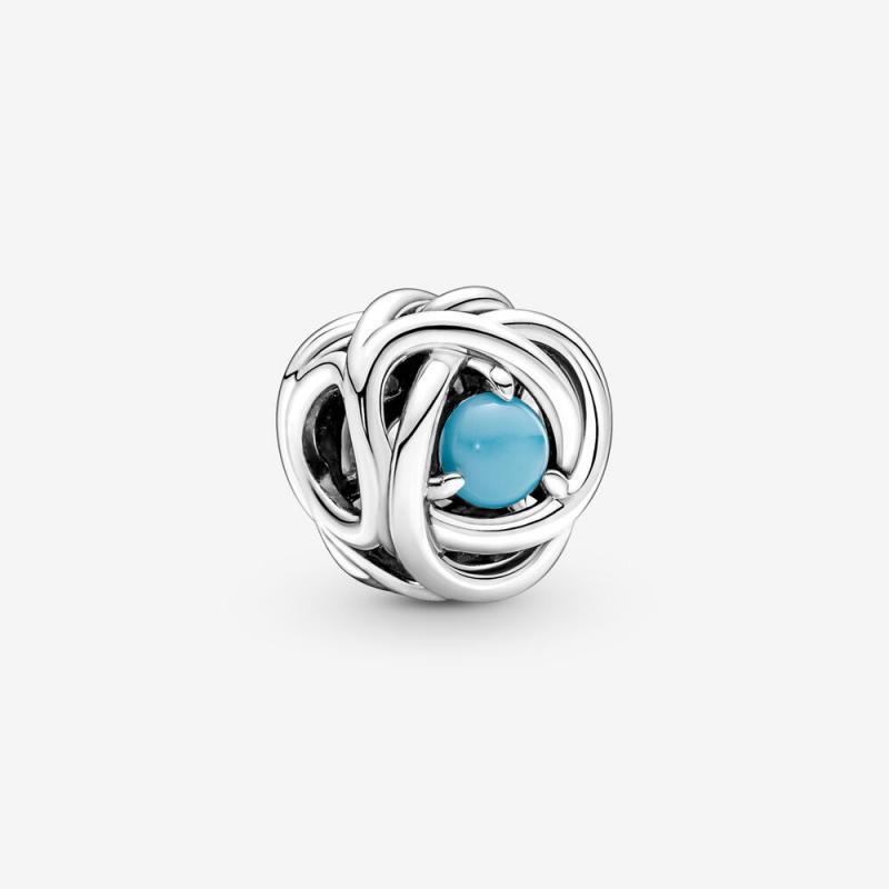 Pandora December Birthstone Eternity Circle Charm S925 ALE   Gift bag