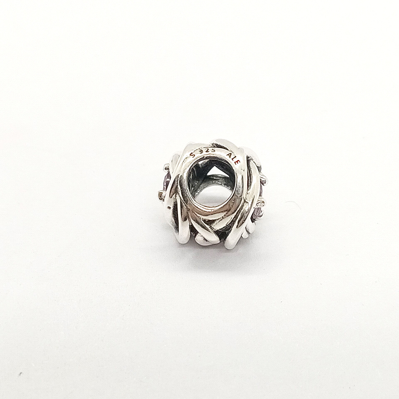 Pandora  February Birthstone Eternity Circle Charm S925 ALE   Gift bag