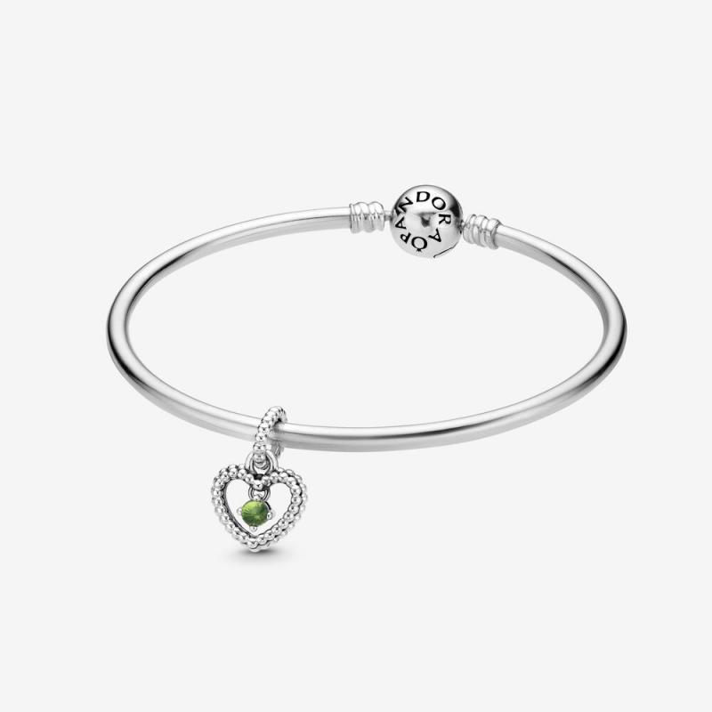August  Birthstone Bangle Gift Set Gift bag ALE925