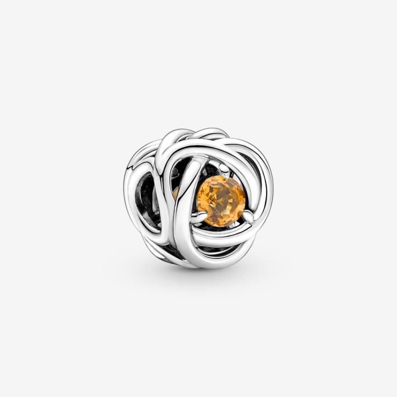 Pandora November Birthstone Eternity Circle Charm S925 ALE   Gift bag