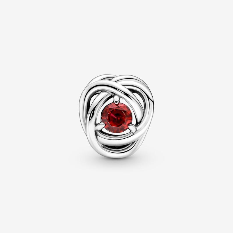 Pandora July Birthstone Eternity Circle Charm S925 ALE   Gift bag