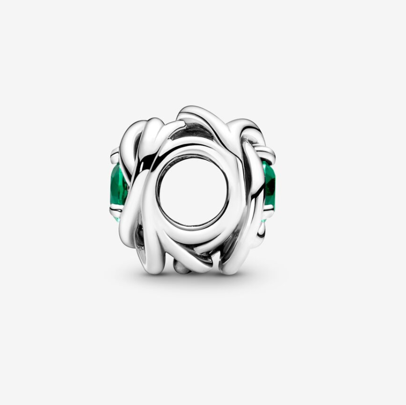 Pandora May Birthstone Eternity Circle Charm S925 ALE   Gift bag