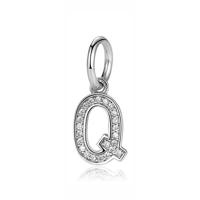 Pandora Sterling Silver Letter Q Initial Dangle Charm