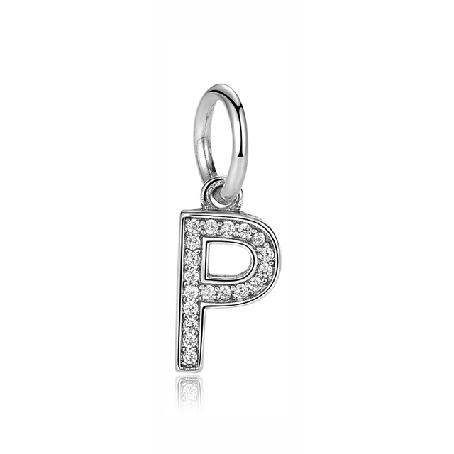Pandora Sterling Silver Letter P Initial Dangle Charm