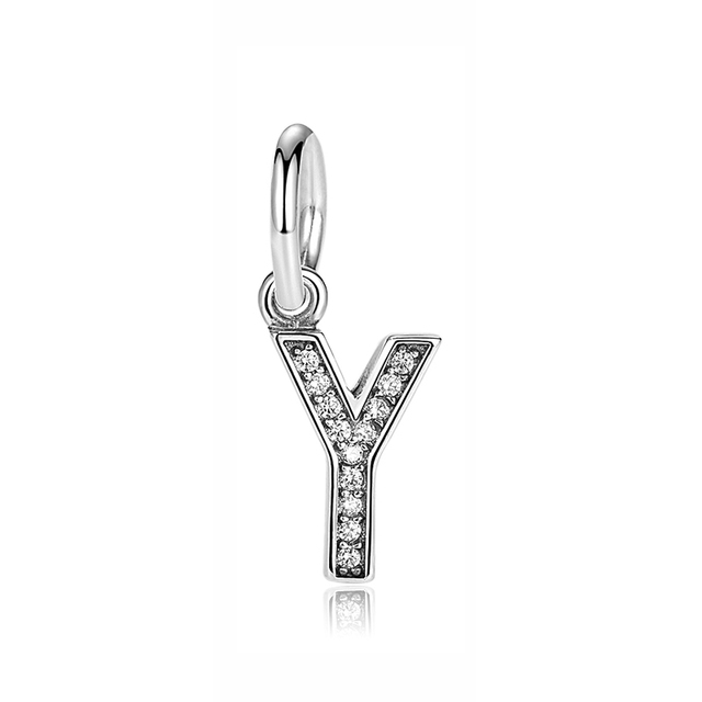 Pandora Sterling Silver Letter Y Initial Dangle Charm