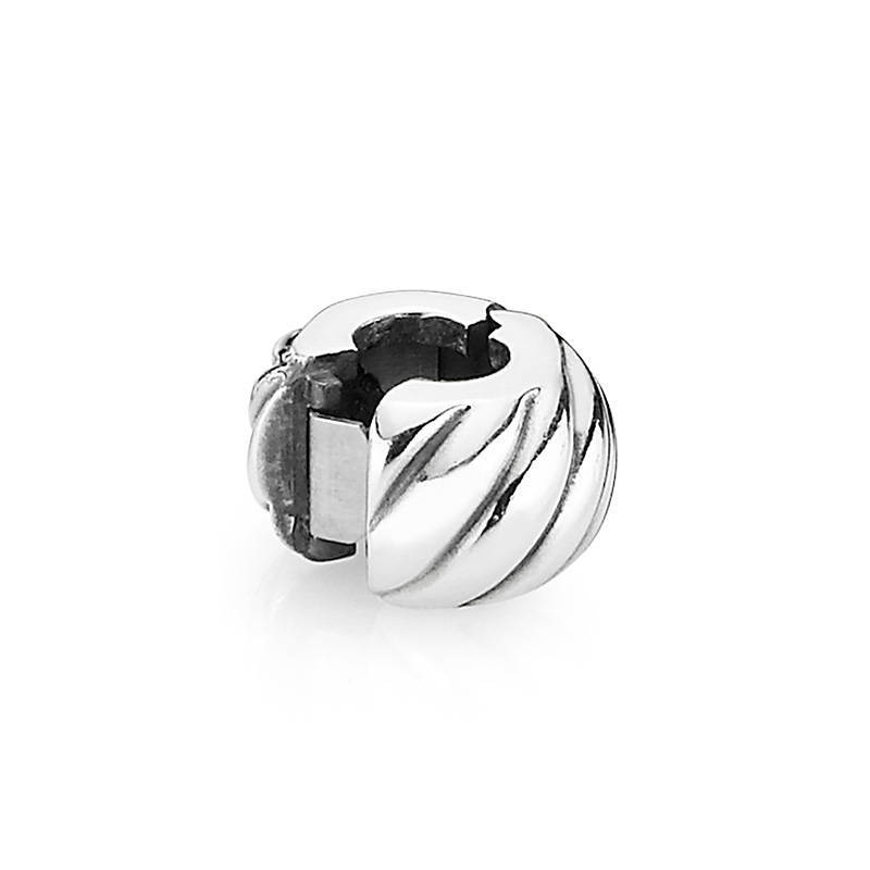 Pandora Feathered Sterling Silver Charm Clip
