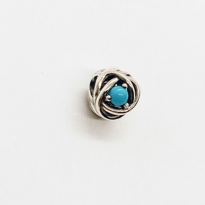 Pandora December Birthstone Eternity Circle Charm S925 ALE   Gift bag