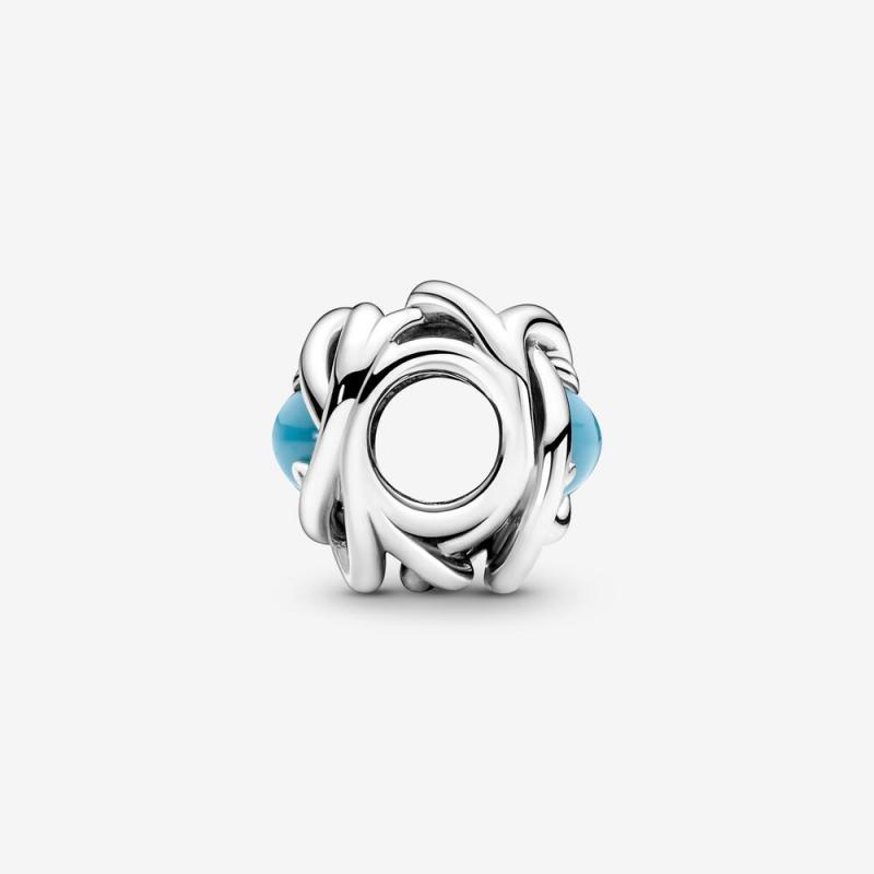 Pandora December Birthstone Eternity Circle Charm S925 ALE   Gift bag