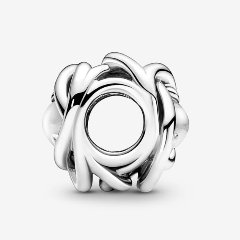 Pandora  April Birthstone Eternity Circle Charm S925 ALE   Gift bag