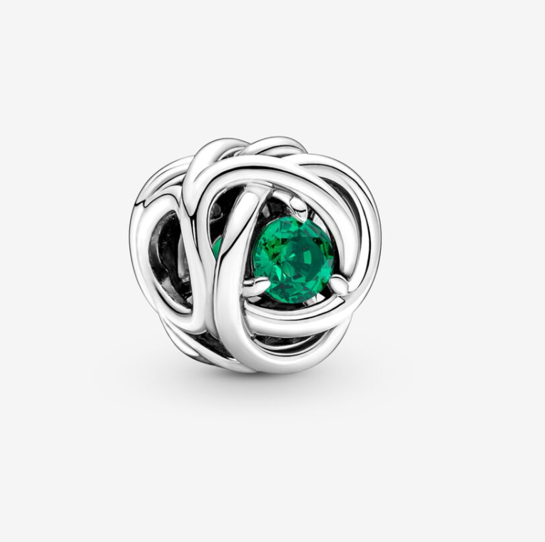 Pandora May Birthstone Eternity Circle Charm S925 ALE   Gift bag