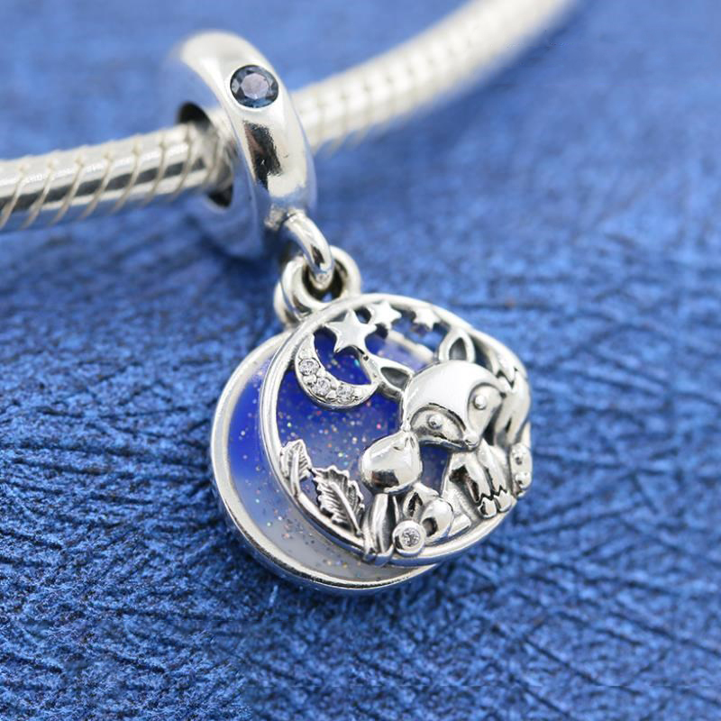 Pandora Sterling Silver Charm Fox and Rabbit S925 ALE Charm