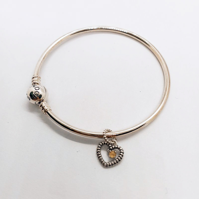 November Birthstone Bangle Gift Set Gift bag ALE925