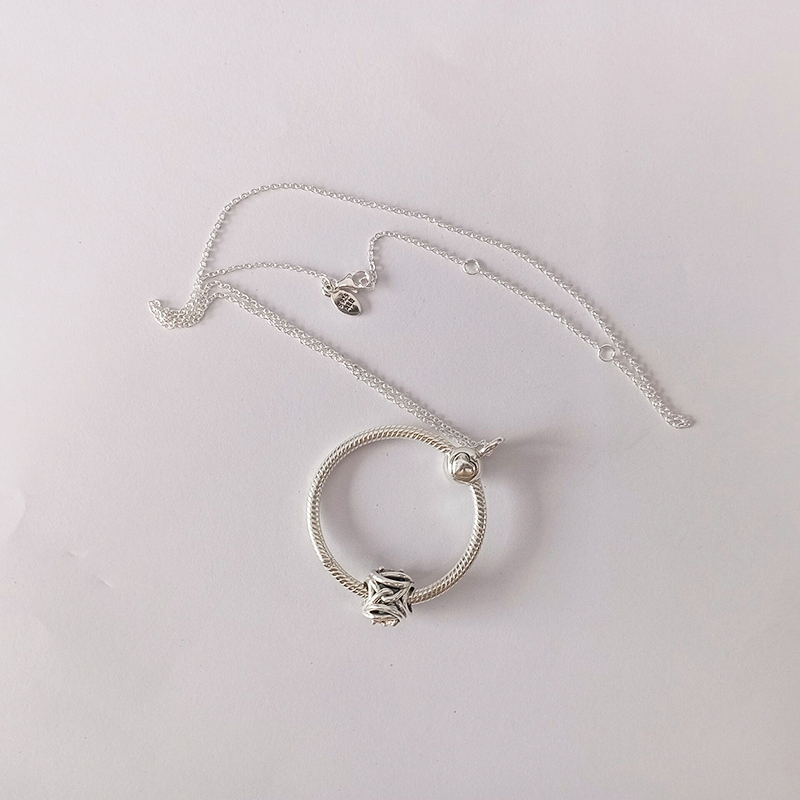 Pandora November Birthstone Eternity Circle O Pendant Set  Gift bag
