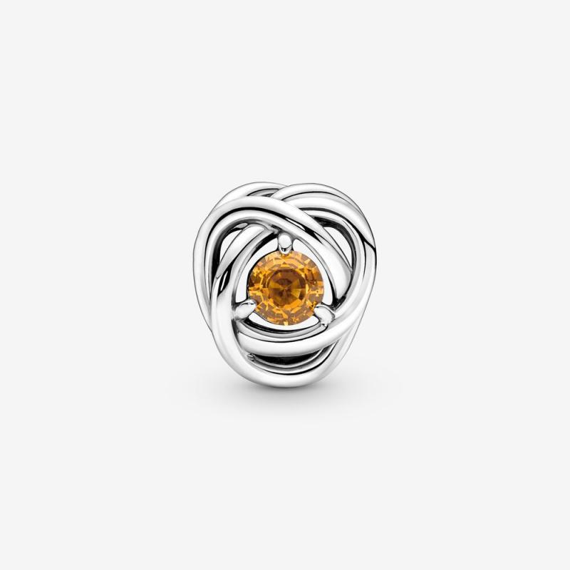 Pandora November Birthstone Eternity Circle Charm S925 ALE   Gift bag