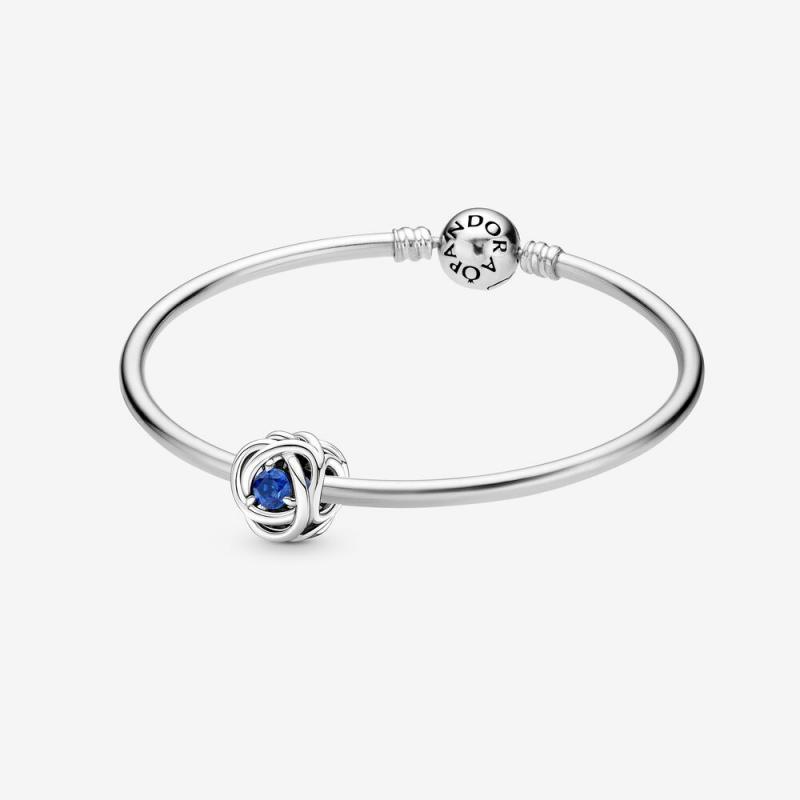 Pandora  September Birthstone Eternity Circle Bangle Gift Set