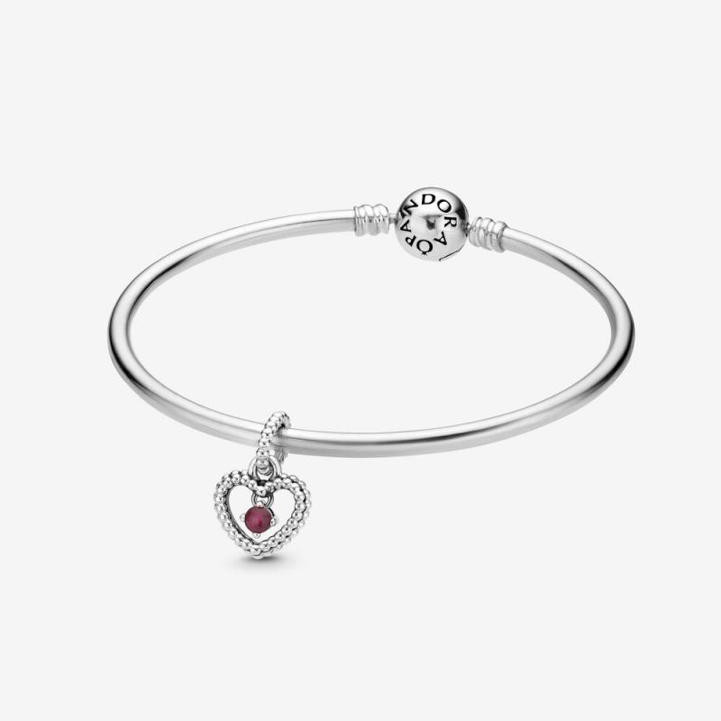 July  Birthstone Bangle Gift Set Gift bag ALE925