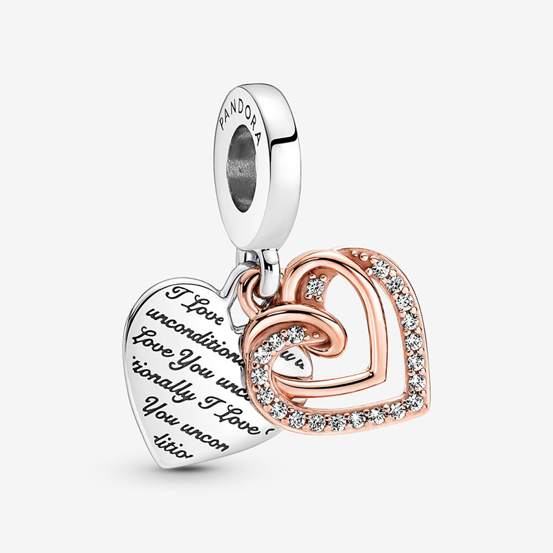 Pandora Entwined Hearts Double Dangle Charm ALE Gift bag 2022